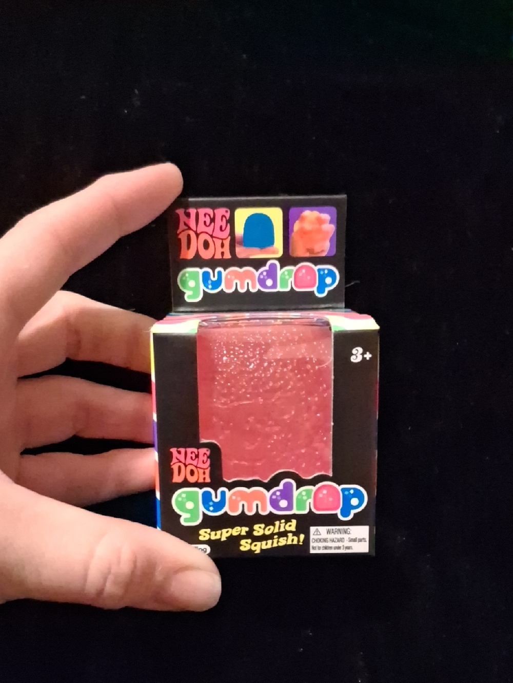 NeeDoh Gumdrop Super Solid Squish in Pink